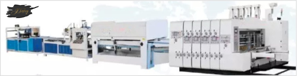 GSZX Online Bottom Folding Hihg Speed Gluing Machine with Auto Flexo Printing Die-cutting Machine and Auto Bunding Machine